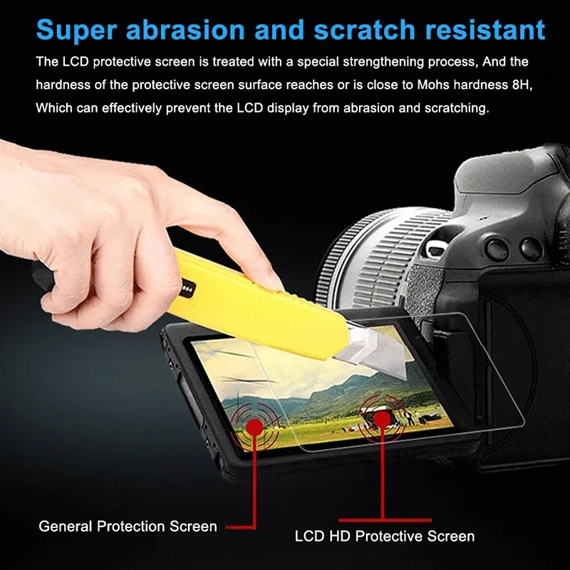Ggiveaway ฟิล์มกระจกนิรภัยกันรอยหน้าจอ LCD สําหรับกล้อง Canon Fuji Nikon Free Gift - รูปที่ 5