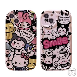 เคสโทรศัพท์มือถือ ขอบโค้ง ลายเฮลโลคิตตี Doodle Kulomi 3D สําหรับ Vivo Y36 Y12 Y22 Y17 Y20 Y12s Y20s Y30 Y22s Y50 Y51 Y21A Y16 Y31 Y35 Y15s Y20i Y91C Y12i Y11 Y02 Y91 Y15 Y21s Y15A Y33s Y21