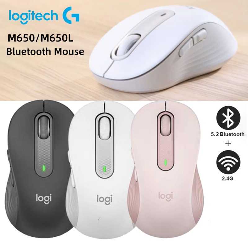 M650/M650L เมาส์ไร้สายบลูทูธ Sile Mouse เมาส์อัจฉริยะสําหรับธุรกิจ Silent Click Mouse