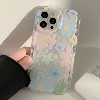 เคสโทรศัพท์มือถือ TPU ใส ลายดอกไม้ กันกระแทก สําหรับ IPhone 14 Promax 11 Promax 13 12 Pro