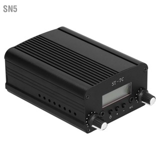 SN5 เครื่องส่งออกอากาศ FM หน้าจอ LCD มินิ สถานีวิทยุ สเตอริโอ อุปกรณ์เสริม US Plug 100-240V 1/7W