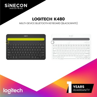Logitech คีย์บอร์ดไร้สาย Bluetooth Multi Device Keyboard K480