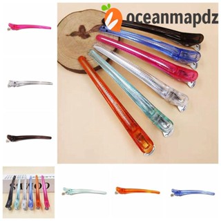 Oceanmapdz 5 ชิ้น / เซต กิ๊บจัดแต่งทรงผม ร้านเสริมสวย สีชมพู ไม่มีรอยย่น กิ๊บติดผม กันลื่น สีฟ้า ผู้หญิง กิ๊บยาว สําหรับเด็กผู้หญิง