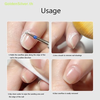 Goldensilver ดอกสว่านขัดเล็บเจล สีเงิน สําหรับขัดเล็บมือ เล็บเท้า