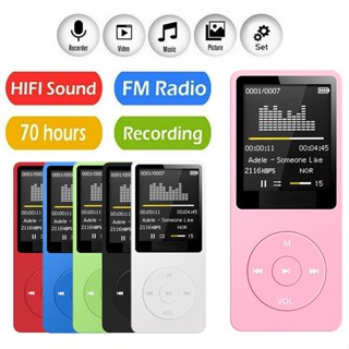 เครื่องเล่น MP3 หน้าจอดิจิทัล ชาร์จ USB แบบพกพา สําหรับเล่นกีฬา วิ่ง เดินเล่นเพลง