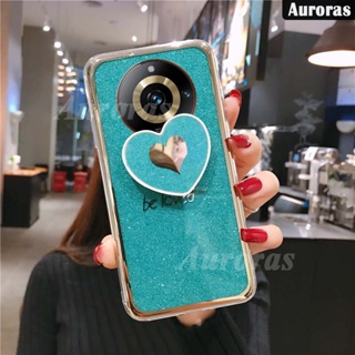 เคสโทรศัพท์มือถือ ซิลิโคนนิ่ม กันกระแทก พร้อมขาตั้ง สําหรับ Realme 11 Pro Plus 11 Pro Plus