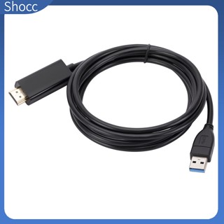 Shocc อะแดปเตอร์แปลงสายเคเบิ้ล Usb 3.0 เป็น Hdmi สําหรับ Android Mac OS