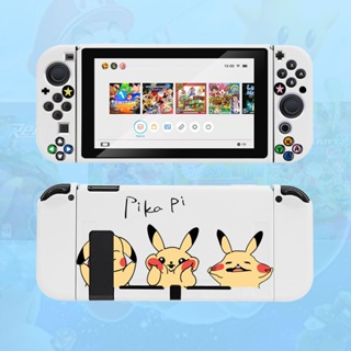 เคสซิลิโคนนิ่ม ลายปิกาจูน่ารัก สําหรับ Switch Oled NS Joy-con Controller