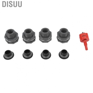 Disuu PVC Spigot Connector Kit Bulkhead Fitting Prevent Water Leakage With Plugs