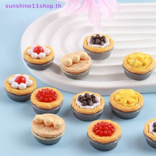 Sunshop โมเดลทาร์ตไข่จําลอง ขนาดเล็ก 1/12 อุปกรณ์เสริม สําหรับตกแต่งบ้านตุ๊กตา 5 ชิ้น