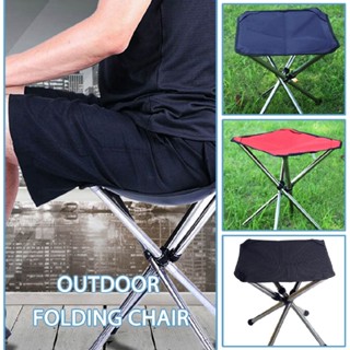 Outdoor Telescopic Folding Bench Portable Stainless Steel Fishing Camping Chair