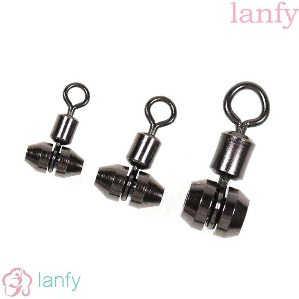 LANFY ลูกหมุนตกปลา 3 ทาง สําหรับปลาคาร์พ 360° อุปกรณ์เชื่อมต่อตกปลาน้ําเค็ม แบบสเตนเลส 3 ทาง