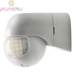 【COLORFUL】Motion Detector For Indoor And Outdoor IP44 Splash Proof LED PVC Wall Mounting