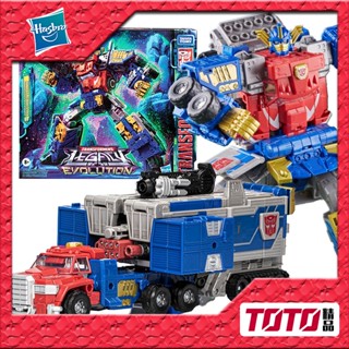 ของเล่นหม้อแปลง Send-Hasbro วิวัฒนาการ มือขึ้น ระดับกองบัญชาการ Thunder Fleet A Version Optimus Prime