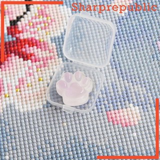 [Sharprepublic] ชุดปักครอสติชคริสตัล รูปกรงเล็บแมว DIY สําหรับเย็บผ้า 4 ชิ้น