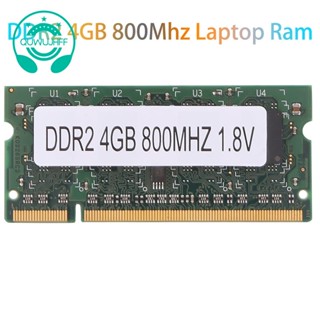 หน่วยความจําแล็ปท็อป DDR2 4GB 800Mhz PC2 6400 2RX8 200 Pins SODIMM สําหรับ Intel AMD