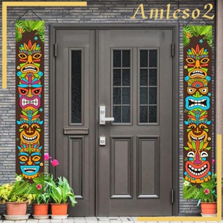 [Amleso2] ป้ายแบนเนอร์แขวนประตูโรงรถ สําหรับประตูหน้าบ้าน ทางเข้า 2 ชิ้น