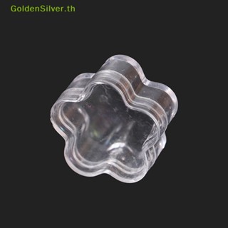 Goldensilver กระปุกพลาสติกเปล่า รูปดอกไม้ ขนาดเล็ก สําหรับใส่ครีม 10 ชิ้น