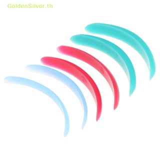 Goldensilver แผ่นซิลิโคนดัดขนตา 3D สีเงิน สําหรับดัดขนตา TH