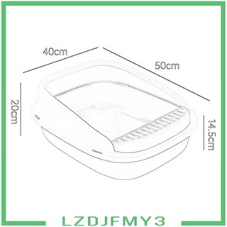 [Lzdjfmy3] กระบะทรายแมว ด้านข้างสูง พร้อมสเปรย์ ถอดออกได้ พร้อมขอบ พร้อมกรอบ สําหรับแมว