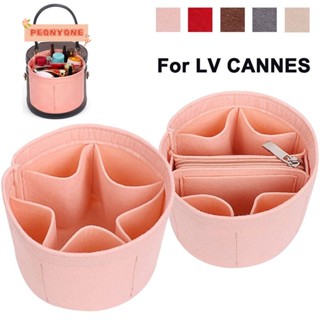 DOUBLEPEONY กระเป๋าถือ แบบนิ่ม เหมาะกับการเดินทาง สําหรับ Lv Cannes