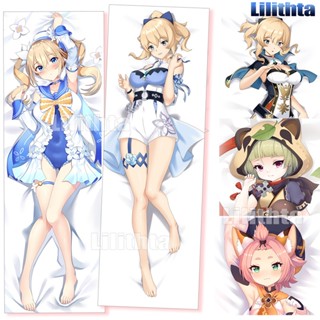 ปลอกหมอน พิมพ์ลายการ์ตูนอนิเมะ Dakimakura Genshin Impact Sayu Diona Barbara Jean Game สําหรับตกแต่งบ้าน