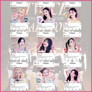Twice READY TO BE INS Transparent Photocard PVC Card 9 ชิ้น ต่อชุด