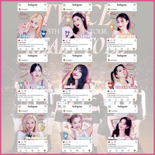 Twice READY TO BE INS Transparent Photocard PVC Card 9 ชิ้น ต่อชุด