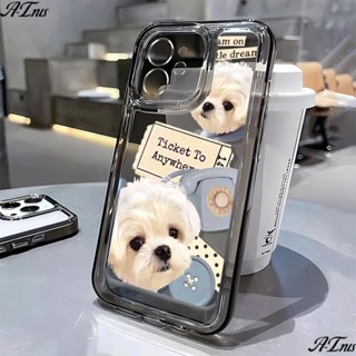 ใหม่ เคสโทรศัพท์มือถือนิ่ม ลายการ์ตูนลูกสุนัขน่ารัก สําหรับ Apple Iphone 12 7 14Promax 11 8p 13 FJFJ