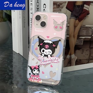 เคสป้องกันโทรศัพท์มือถือ แบบนิ่ม ลาย Love Kuromi กันกระแทก กันรอยขีดข่วน สําหรับ Apple Iphone 13 14pro 12 11max xr xs L17J