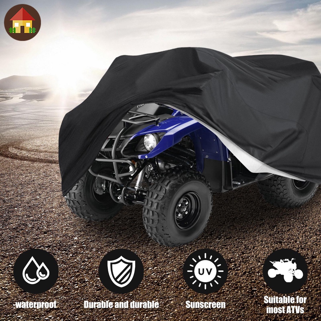 ผ้าคลุมรถ ATV ผ้าออกซฟอร์ด กันน้ํา 190T 4 ล้อ กันลม กันแดด ATV 82x47x45 นิ้ว ผ้าคลุมรถยนต์ กันแดดรังสี เกรดพรีเมี่ยม กันน้ำกันฝน ไม่ทำร้ายสีรถ - รูปที่ 6