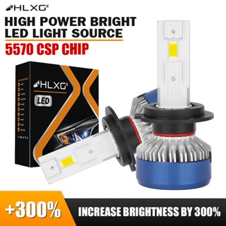 【Super Power】หลอดไฟตัดหมอก HLXG H7 LED 15610LUX 120W H4 H11 H1 HB3 9005 HB4 H8 HIR2 9012 Bi LED Turbo 6000K สําหรับรถยนต์ รถจักรยานยนต์