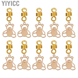 Yiyicc Beard Pendants Beads Lightweight Small Alloy Springs for Ponytails