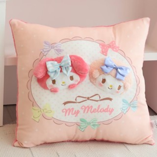 หมอนตุ๊กตานุ่ม รูปการ์ตูน Sanrio Mymelody LittleTwinStars น่ารัก ขนาด 42 ซม. ทรงสี่เหลี่ยม