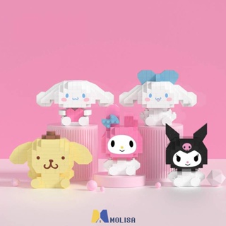 Nano Blocks Sanrio Kuromi My Melody Hello Kitty Building Blocks Pop Doll Diy Puzzle Girls Toys Gift MOLISA