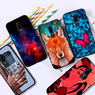 สําหรับ Oneplus 6 เคส TPU นิ่ม เท่ อะนิเมะ แคทูน เคสโทรศัพท์ ดอกไม้ เคสป้องกัน