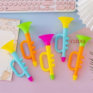 CLEOES เครื่องดนตรีแตร สีสันสดใส 17 ซม. ของเล่นเสริมการเรียนรู้ สําหรับเด็ก