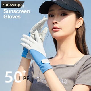 Forevergo ถุงมือกันแดด ผ้าเรยอน กันลื่น ระบายอากาศ ป้องกันรังสียูวี เหมาะกับฤดูร้อน สําหรับผู้หญิง N5Q3