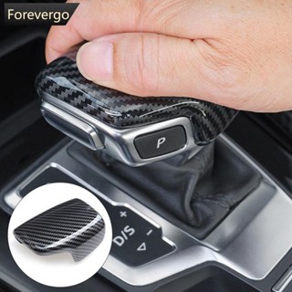 Forevergo สติกเกอร์ติดมือจับเกียร์ คาร์บอนไฟเบอร์ สําหรับ Audi A3 S3 A3L A4L A6L Q2L Q5L Q7 2014-2018 R8X4