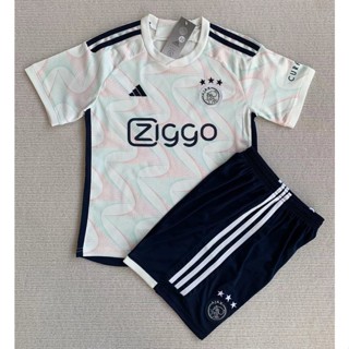 【จัดส่งด่วน】ชุดเสื้อกีฬาแขนสั้น ลายทีมชาติฟุตบอล Ajax Fans edition สําหรับเด็ก และผู้ใหญ่