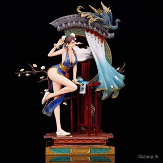 [Spot quick delivery] Boxing King Street Fighter Duel TES Street Fighter 5 Chunli GK scene statue hand-made decoration model wholesale