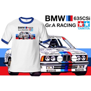 GILDAN [UNISEX] เสื้อยืดผ้าฝ้าย 100% พิมพ์ลาย Tamiya BMW 635CSi Racing