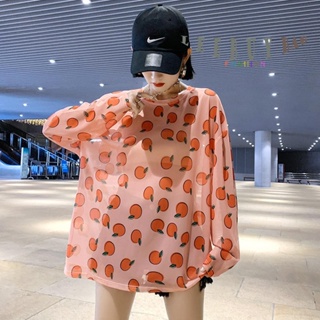 Net yarn ice silk sunscreen clothing long-sleeved t-shirt female 2020 summer summer  -82114