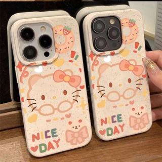 เคสโทรศัพท์มือถือ แบบนิ่ม ลายการ์ตูนคิตตี้ กันกระแทก สําหรับ Apple Iphone 14pro 11 12 7 8max plus13 N5U1