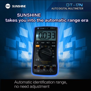 Sunshine DT-17N มัลติมิเตอร์ดิจิทัล หน้าจอ lcd 35/6 AC DC ความแม่นยําสูง