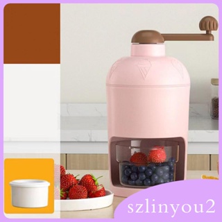 [szlinyou2] เครื่องบดน้ําแข็งแมนนวล แบบมือหมุน Diy สําหรับตั้งแคมป์ คาเฟ่ บาร์ ปาร์ตี้ ห้องครัว