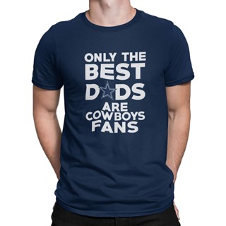 เสื้อยืด ลาย Dallas Best Dad สีกรมท่า