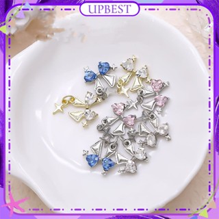 ♕ 1pc Nail Art Starlight Bowknot Pendant Star Jewelry Princess Series Sparkling 3D Daimond Nail Accessories Manicure Tool For Nail Shop 4 Designs UPBEST