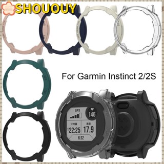 Shououy เคส PC ขอบแข็ง ป้องกันเต็มรูปแบบ อุปกรณ์เสริม สําหรับ Garmin Instinct 2 2S