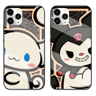 เคสโทรศัพท์มือถือแบบแก้วแข็ง ลายการ์ตูน Sanrio Kuromi Cinnamoroll สําหรับ Realme GT NEO 2 3 8 9 4G 5G 7 Pro 7i